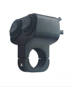 BOTON INTERRUPTOR DOBLE NEGRO CH