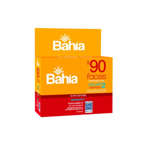 Bloqueador Bahía Faces Color 2 SPF90 Sachet 10 g. x 20.