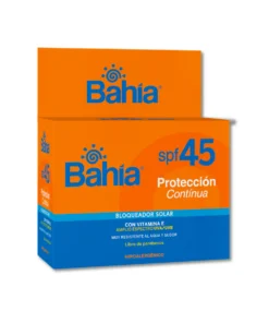 Bloqueador Bahía Protección Continua SPF45 Sachet 10 g. x 20.