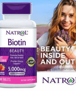 BIOTINA NATROL 5.000 MCG - 250 TABLETAS
