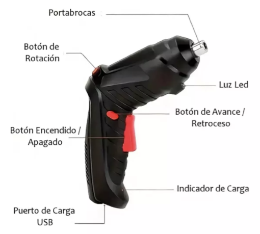 Destornillador Eléctrico Inalámbrico - Imagen 4