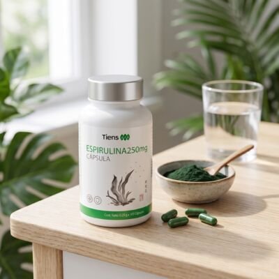 CAPSULA DE ESPIRULINA ,su alto contenido de proteínas PE