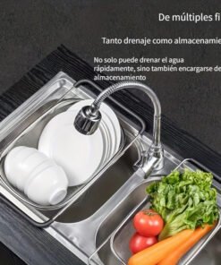 Alternative view of 1 pza., Colador de fregadero, Cesta de lavado de verduras para