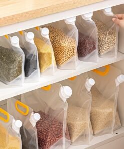 Alternative view of S reutilizables para almacenar alimentos con boquilla – A