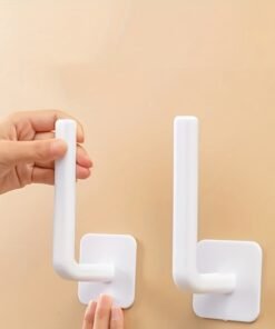 Alternative view of 1/2/5 piezas Gancho de Plástico con Fuerte Adhesión y Colgador Adhesivo Sin Clavos, Estante de Almacenamiento de Cocina Multifuncional Sin Perforaciones y Sin Rastro, Ganchos Utilitarios