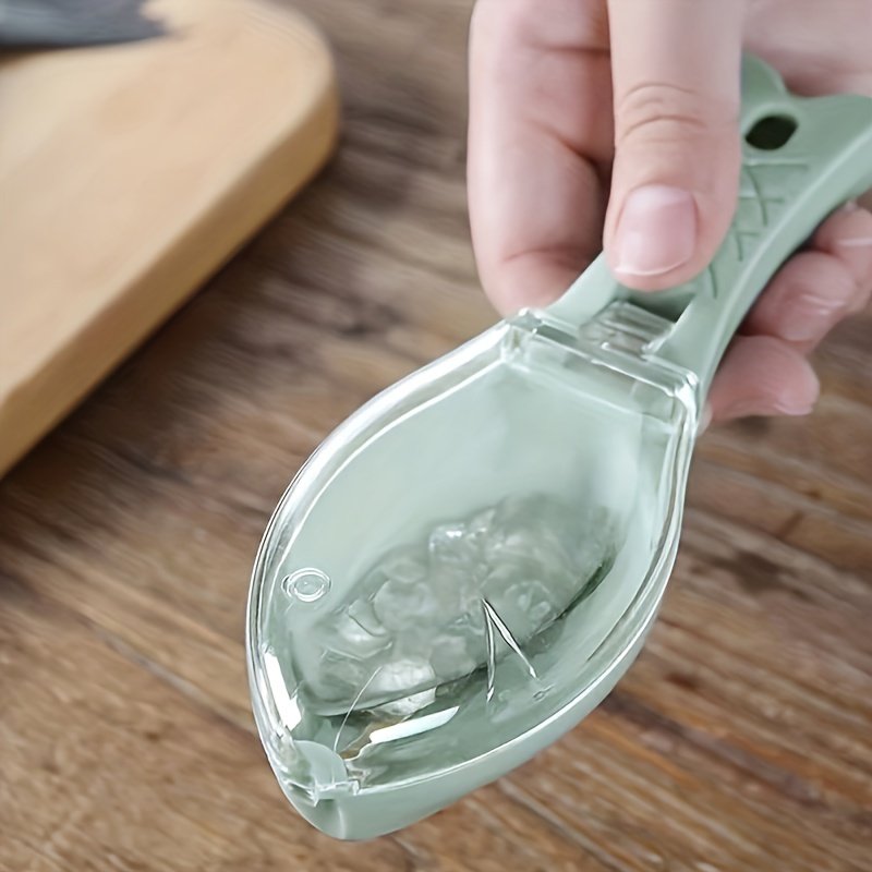 Removedor de Escalas de Cocina con Caja de Almacenamiento - Scraper Fácil de Limpieza, Herramienta Eficiente para Limpieza de Escalas de Pescado
