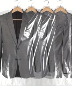 Alternative view of Juego de 10 fundas transparentes antipolvo para trajes, cubiertas