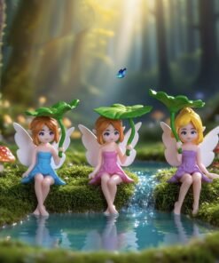 Alternative view of Juego de 4 Piezas de Figuras Coleccionables Creativas de Hada Hojas