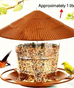 Alternative view of Nombre: Comedero colgante minimalista para pájaros de jardín al aire