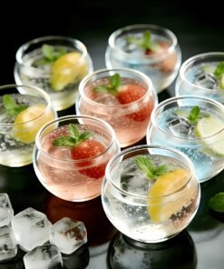 Alternative view of Juego de 12 Mini Vasos Redondos para Beber, Incluye Vasos de Martini,