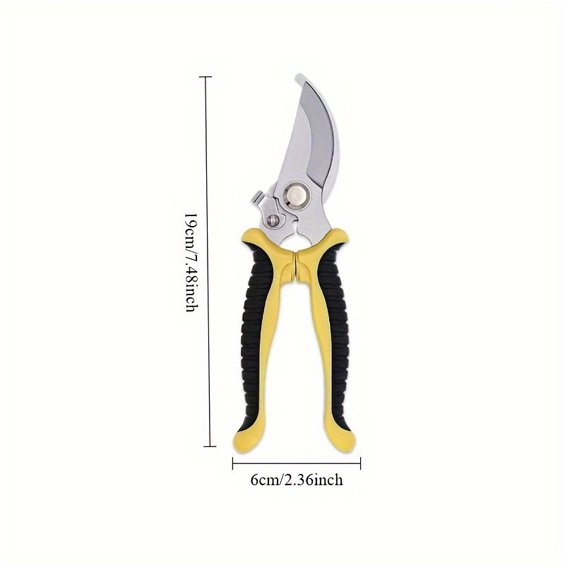 Tijera de podar profesional de alta resistencia con agarre antideslizante - Ideal para recortar ramas gruesas, arreglos florales y embellecimiento de jardines - Diseño ergonómico - Un regalo de jardinería ideal tanto para profesionales como para entusiastas