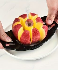 Cortador y Descorazonador de Manzanas de Acero Inoxidable –