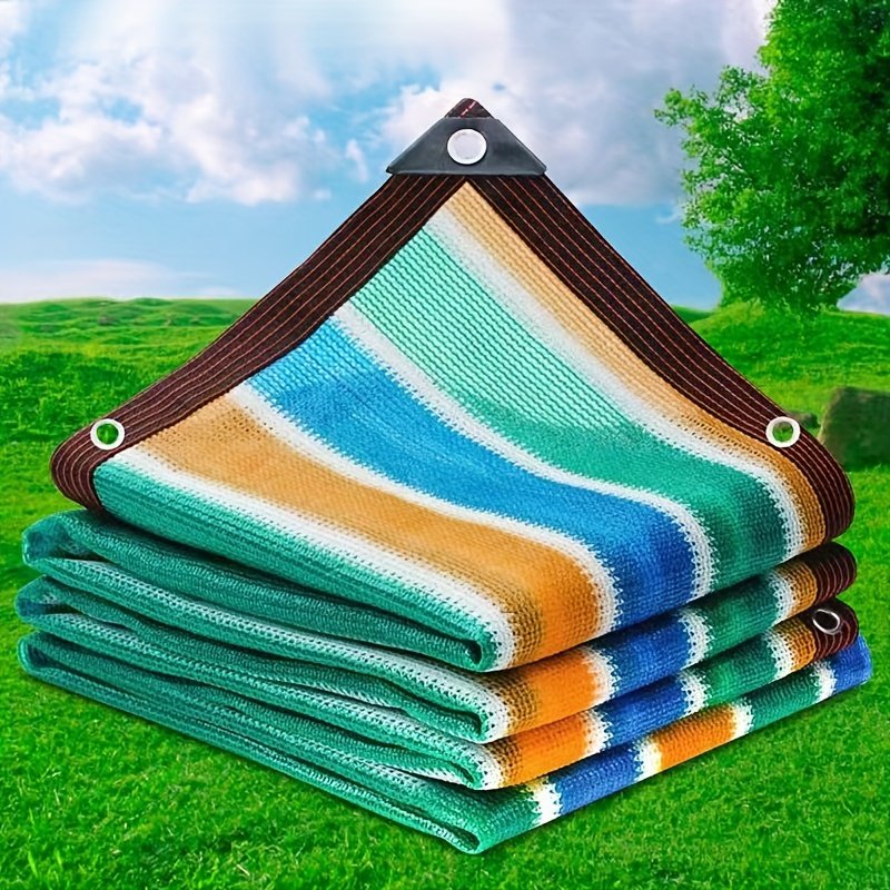 1. Vela de sombra exterior avanzada de PVC - Resistente a los rayos UV, cortavientos y privacidad, ideal para balcones, terrazas y pabellones de jardín, equipada con ojales metálicos de fácil instalación y diseño de textura afortunada | Tela resistente a la intemperie