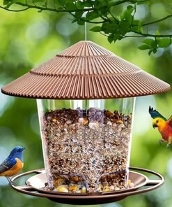 Nombre: Comedero colgante minimalista para pájaros de jardín al aire