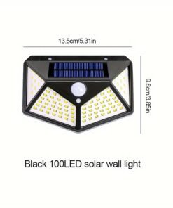 Alternative view of Luces solares de 100 LED para iluminación exterior de patios y calles