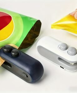 Selladora de Bolsas Portátil Recargable USB - Selladora de Bolsas de Plástico Manual para Snacks, - 16W de Potencia, Diseño Magnético, Ideal para Hogar, Viajes y Camping