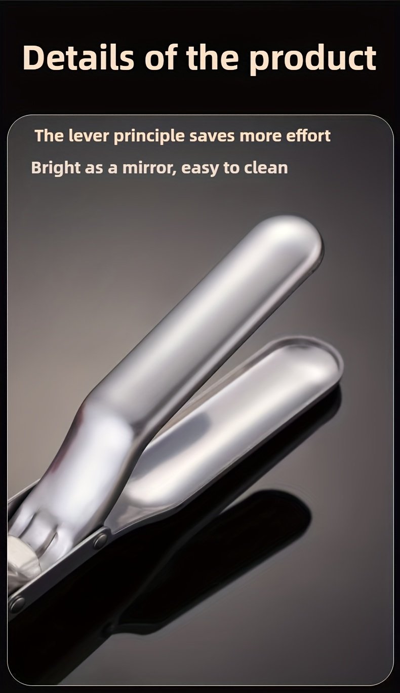 Pinza antiescaldaduras de acero inoxidable | Pinza para cuencos de cocina y vaporeras, resistente al calor, mango ergonómico - Ligera y fácil de usar, apta para freidoras de aire, vaporeras, hornos | Artefacto de cocina