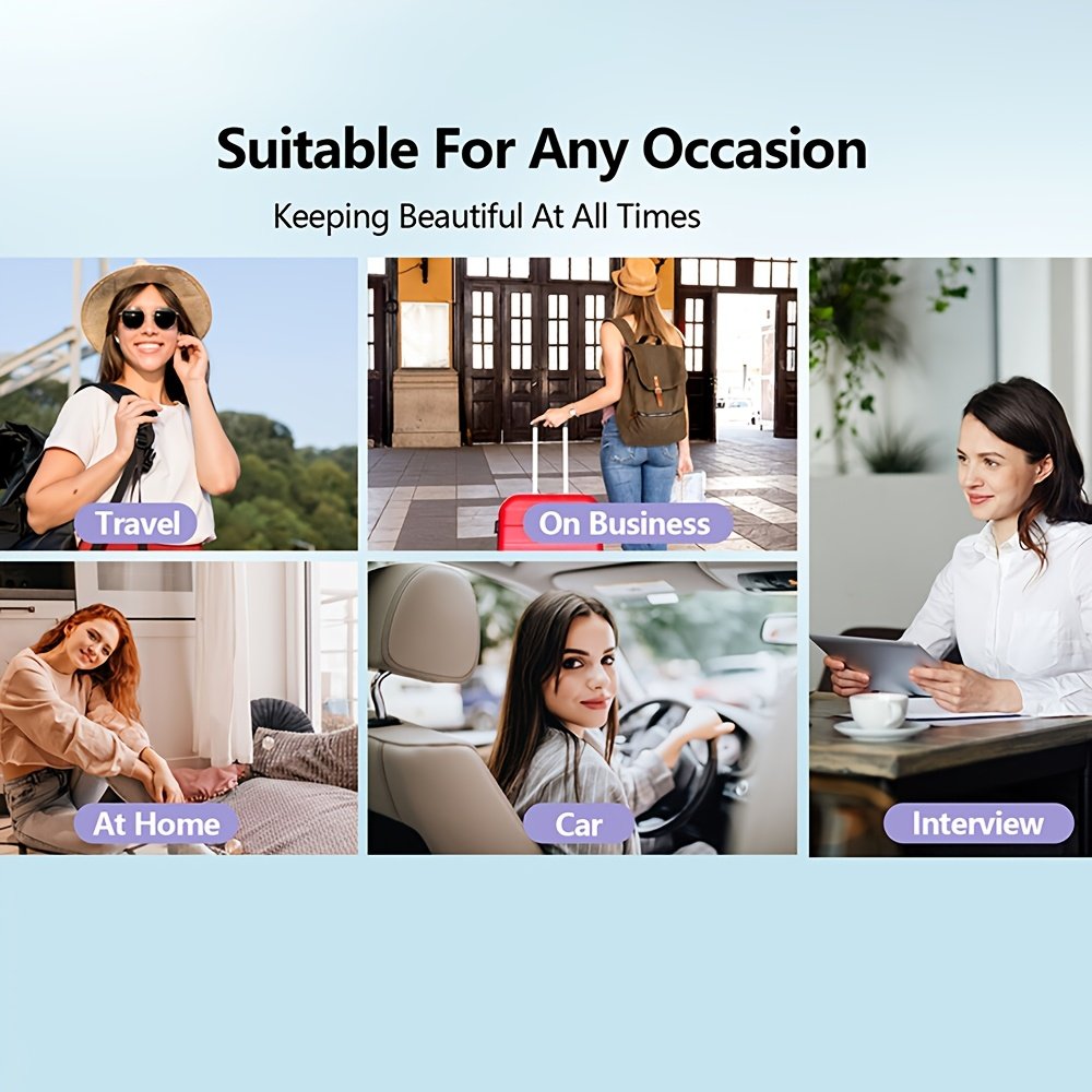 Cepillo Alisador Inalámbrico - Calentamiento Rápido, Temperatura Constante Anti-Escaldado, Pantalla LED, Diseño Portátil Ligero para Uso en Casa y Viajes, Regalo Ideal para Mujeres. Alisador, Gadget de Moda, Interfaz Fácil de Usar