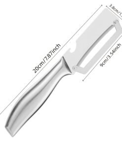 Alternative view of Pelador de Verduras de Acero Inoxidable Resistente con Mango Ergonómico - Hoja Gruesa para Calabazas, Zanahorias, Patatas | Herramienta de Cocina Duradera y Segura para Alimentos para Uso Doméstico y Profesional