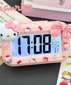 Despertador Rosa Sanrio Hello Kitty con Pantalla Grande – Una