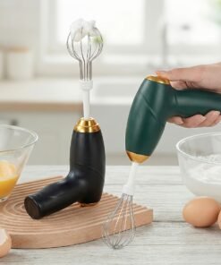 Batidora de Mano Eléctrica USB con 2 Cabezales – 3 Velocidades,