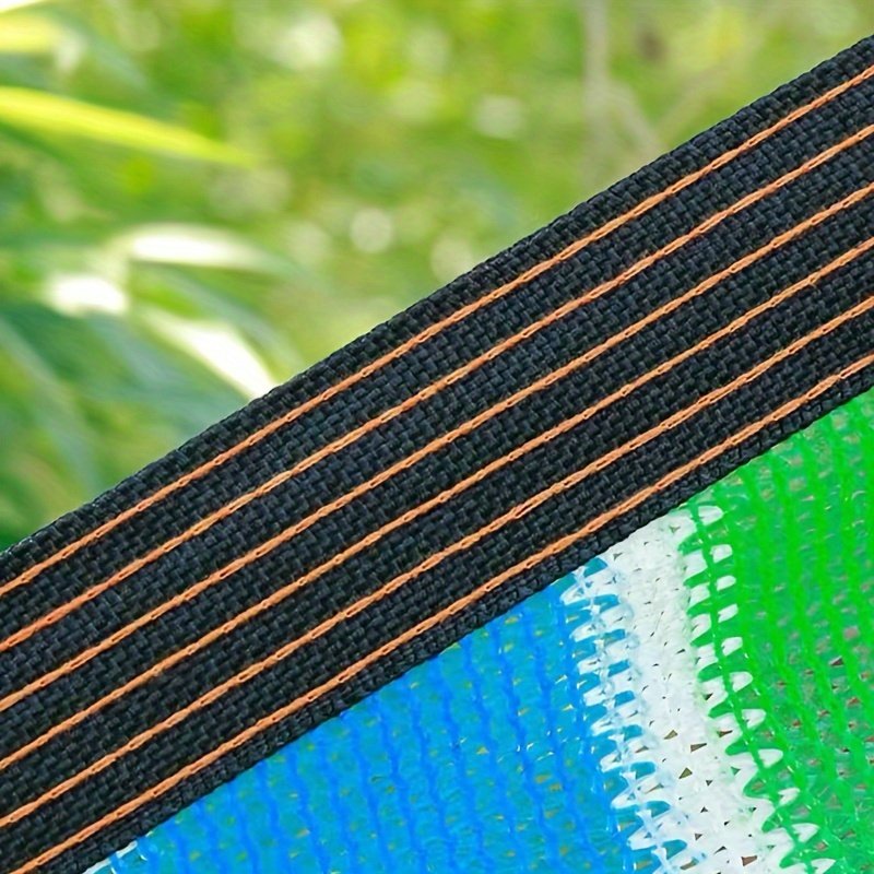 1. Vela de sombra exterior avanzada de PVC - Resistente a los rayos UV, cortavientos y privacidad, ideal para balcones, terrazas y pabellones de jardín, equipada con ojales metálicos de fácil instalación y diseño de textura afortunada | Tela resistente a la intemperie