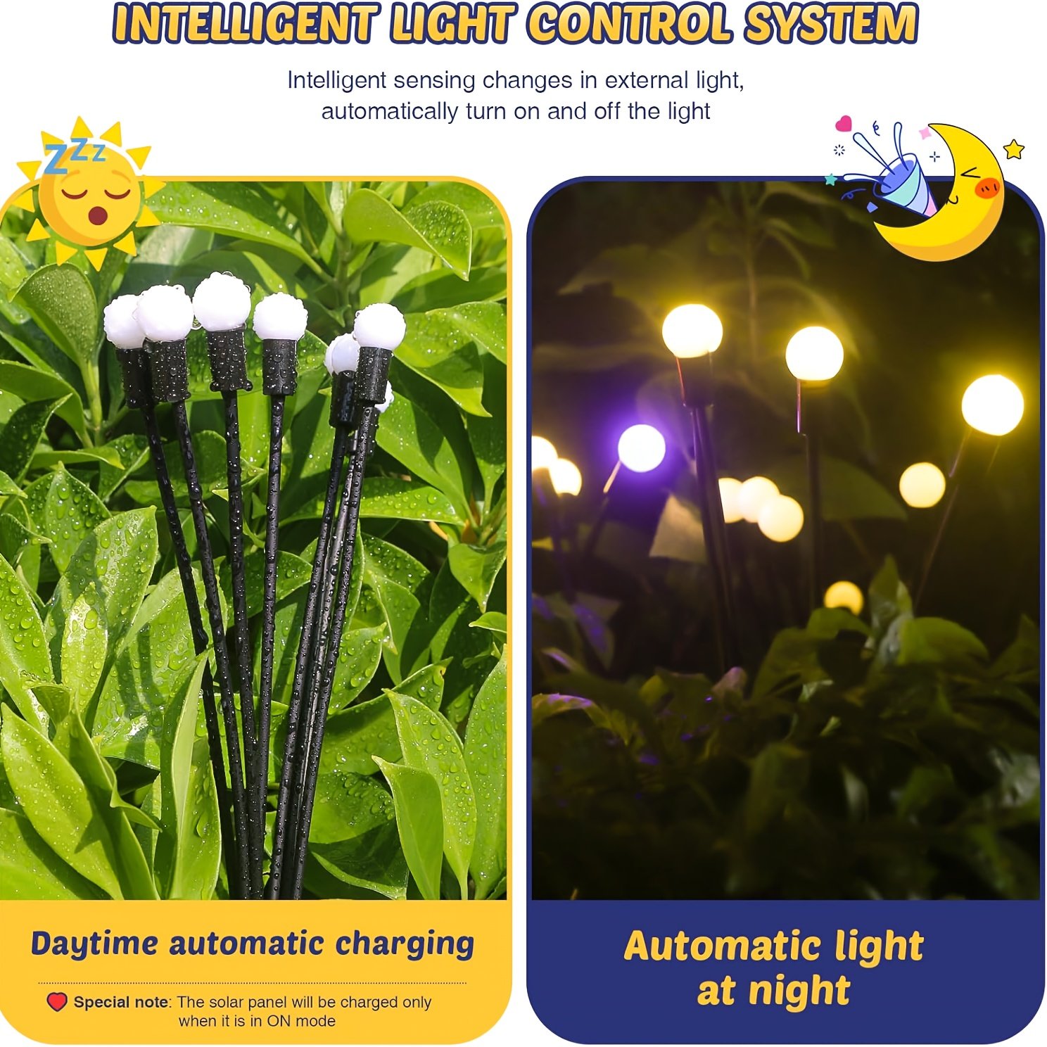 Luces solares, luces solares de luciérnaga, diseñadas para caminos de jardín al aire libre y decoración de césped, adecuadas para Halloween, Navidad, Año Nuevo y decoraciones de Ramadán, ideales para patios, calles, paredes exteriores, porches, jardines e iluminación de parques
