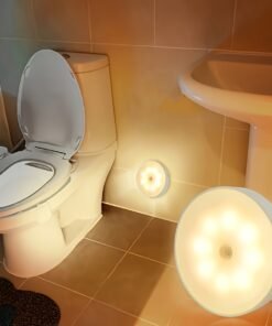 Luz LED de Pared, Luz Nocturna Recargable por USB, Lámpara de Noche