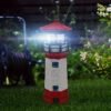 Farol Decorativo Giratorio con Energía Solar para Patios y Jardines - Añade Encanto & Seguridad a tu Espacio Exterior - Regalo de Navidad