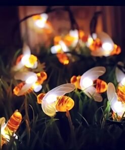 Alternative view of Guirnalda de luces LED con forma de abeja de plástico, estilo
