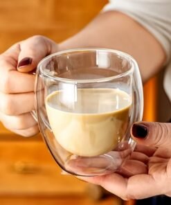 Alternative view of Juego de 2 vasos de pared doble de 250 ml (8.45 oz) con asas, vasos