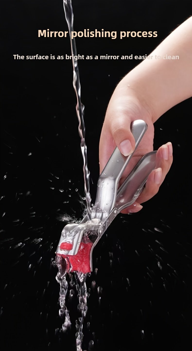 Pinza antiescaldaduras de acero inoxidable | Pinza para cuencos de cocina y vaporeras, resistente al calor, mango ergonómico - Ligera y fácil de usar, apta para freidoras de aire, vaporeras, hornos | Artefacto de cocina