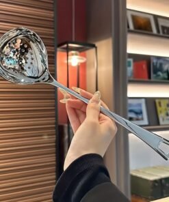 Alternative view of Juego de 2 Cucharas de Sopa de Acero Inoxidable con Mango Largo,