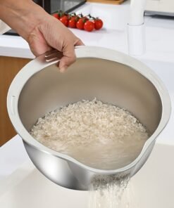 Alternative view of Colador de Cocina Multiusos de Acero Inoxidable – Ideal para