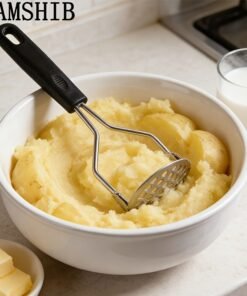MAMSHIB Triturador de Patatas con Mango Antideslizante, Triturador de