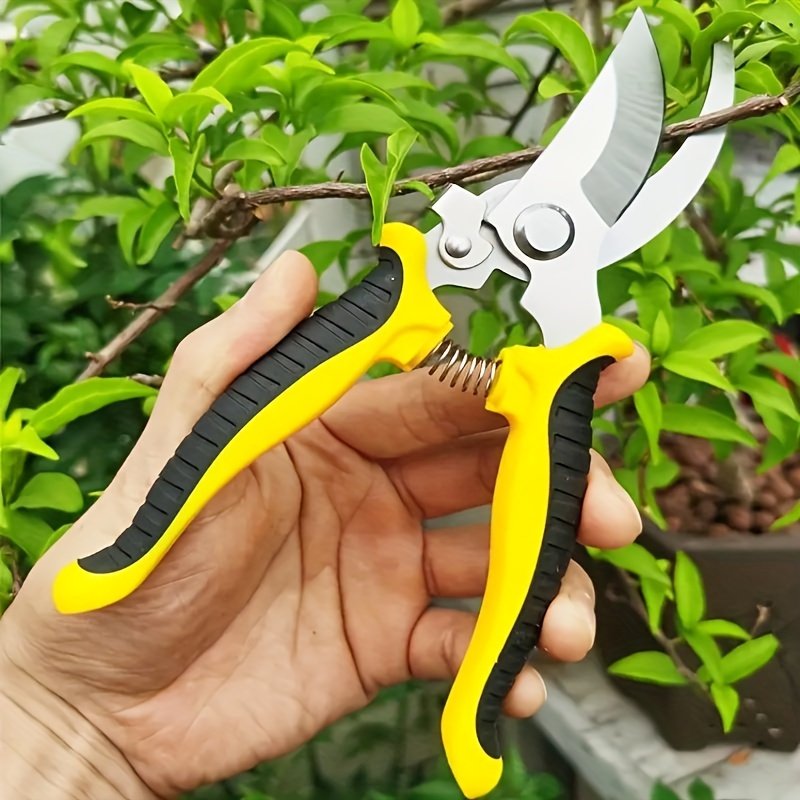 Tijera de podar profesional de alta resistencia con agarre antideslizante - Ideal para recortar ramas gruesas, arreglos florales y embellecimiento de jardines - Diseño ergonómico - Un regalo de jardinería ideal tanto para profesionales como para entusiastas