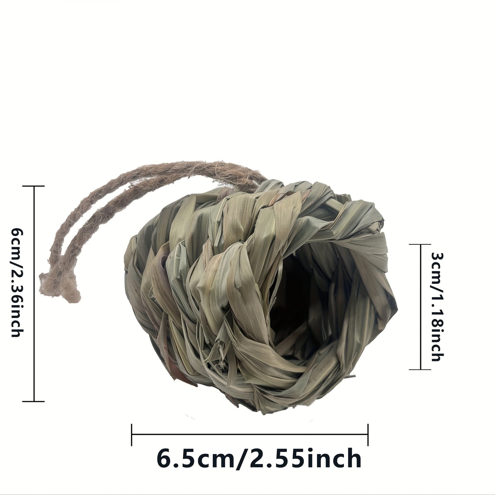 1 unidad, Casa de anidación artesanal para colibríes - Ideal para jardines y patios, diseño redondo para un nido acogedor, varios tamaños disponibles