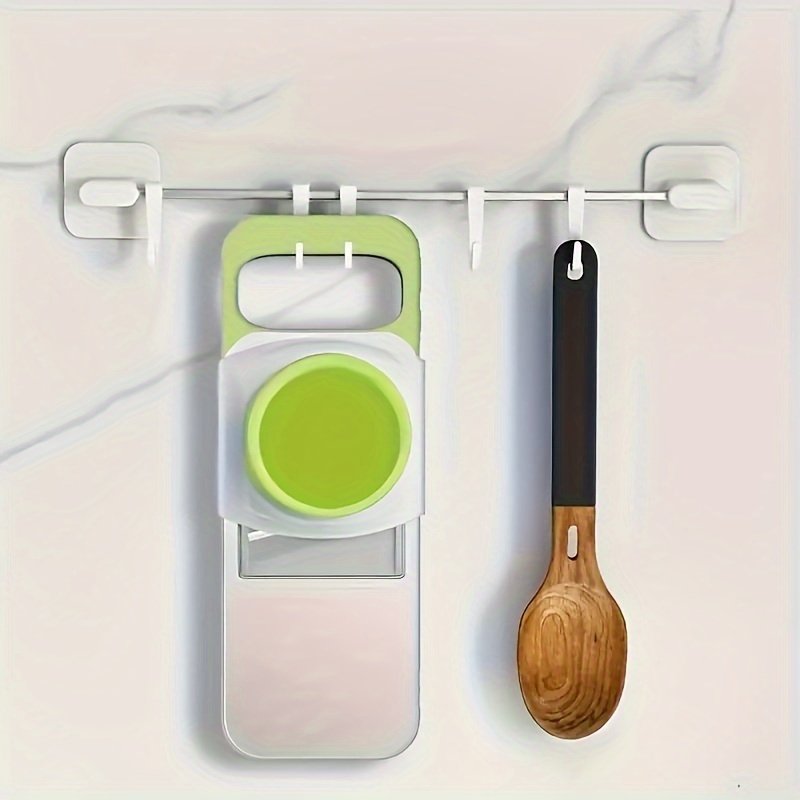 Juego de Cortador y Rallador Multifuncional de Acero Inoxidable de 7 Piezas, Cuchillas Intercambiables, Kit de Herramientas Manuales para Cocina para Patatas, Zanahorias, Pepinos