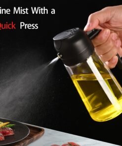 Botella de aceite portátil 2 en 1 y contenedor para verter aceite de