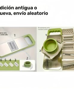 Alternative view of Juego de Cortador y Rallador Multifuncional de Acero Inoxidable de 7