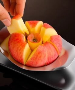 Alternative view of Rebanador de frutas de acero inoxidable, diseño ergonómico, ahorra