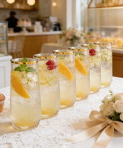 Alternative view of Juego de 8 copas de vino sin pie elegantes de 9 oz para Año Nuevo,