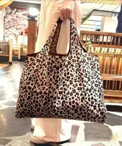 Alternative view of Bolso Tote de Gran Capacidad con Estampado de Leopardo para Mujer