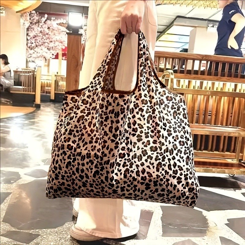 Bolso Tote de Gran Capacidad con Estampado de Leopardo para Mujer - Imagen 2