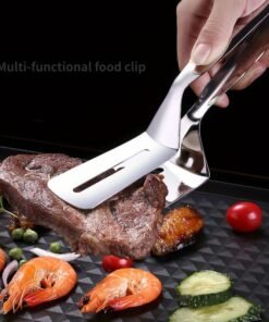 Alternative view of 1 pinza para pescado de acero inoxidable | Espátula antiadherente de acero inoxidable 316 para cocina de restaurante