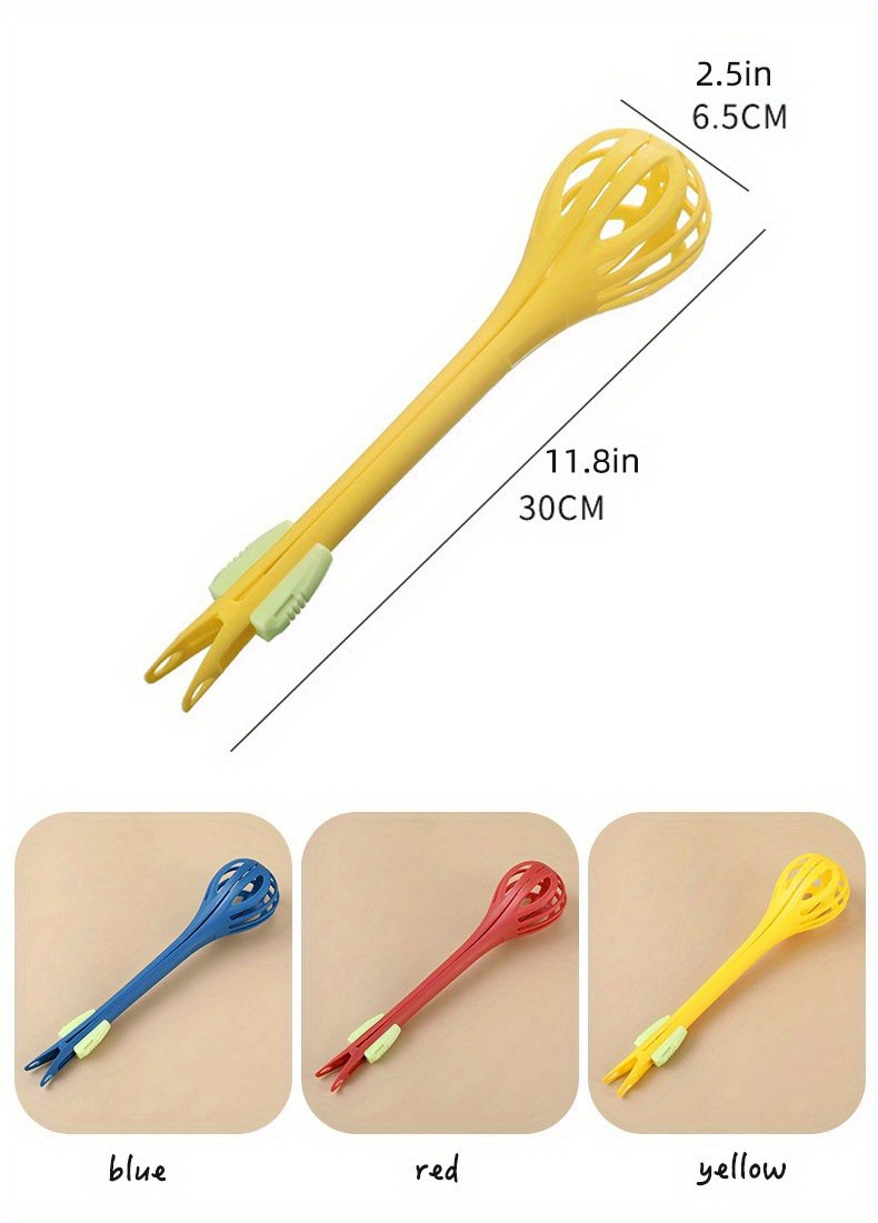 Batidor de Huevos 2-en-1 & Licuadora Manual - Herramienta de Cocina Duradera y Compacta para Mezclar y Hornear Fácilmente - Perfecto para Cocineros Caseros, Multifuncional, Esencial