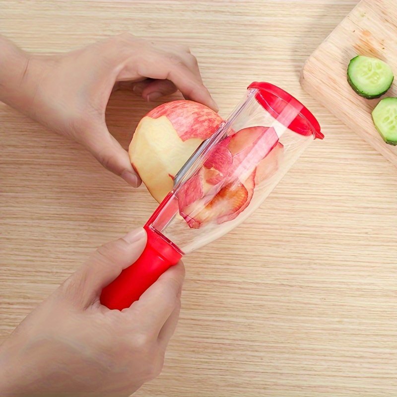 1 unidad, Mejora tu cocina con este pelador multifuncional de almacenamiento - Ideal para pelar verduras y frutas para hoteles/comerciales, restaurantes/supermercados/food trucks