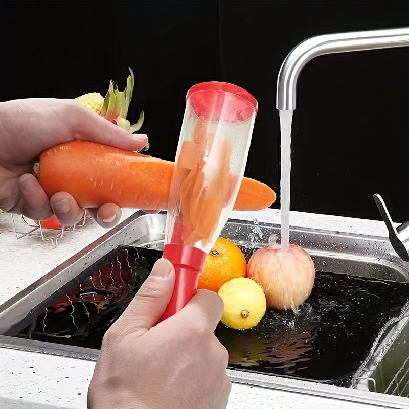 1 unidad, Mejora tu cocina con este pelador multifuncional de almacenamiento - Ideal para pelar verduras y frutas para hoteles/comerciales, restaurantes/supermercados/food trucks