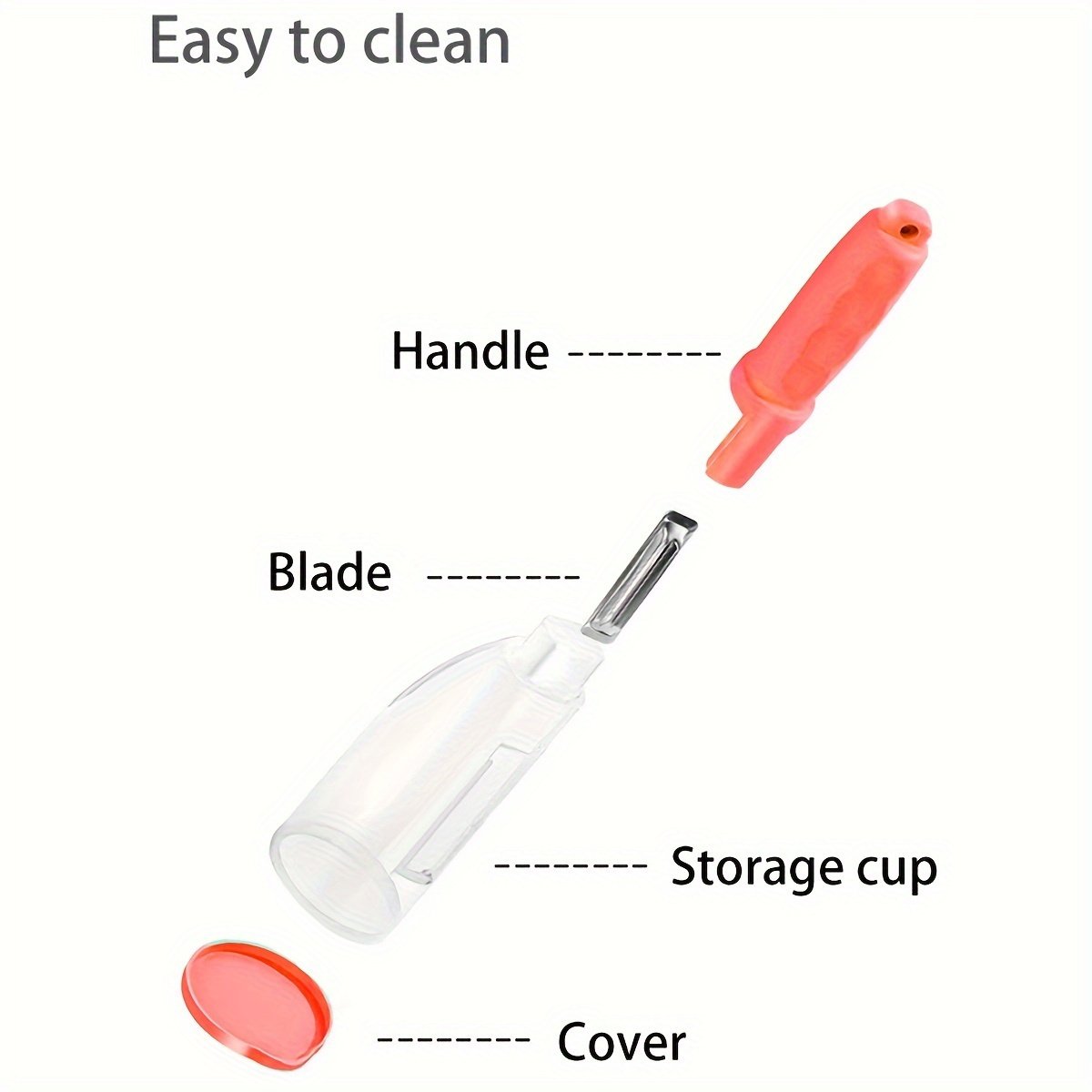 1 unidad, Mejora tu cocina con este pelador multifuncional de almacenamiento - Ideal para pelar verduras y frutas para hoteles/comerciales, restaurantes/supermercados/food trucks