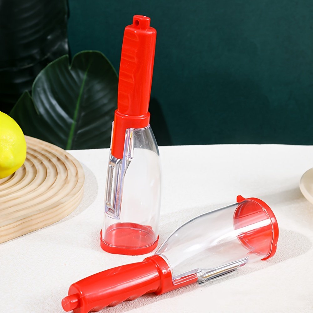 1 unidad, Mejora tu cocina con este pelador multifuncional de almacenamiento - Ideal para pelar verduras y frutas para hoteles/comerciales, restaurantes/supermercados/food trucks